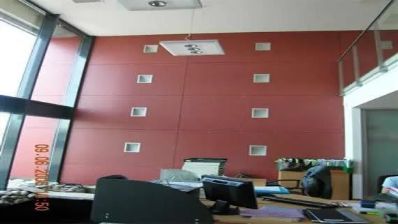 Société DECOPEINT à KILSTETT : Bardage intérieur en panneaux Minéralis de chez ETERNIT