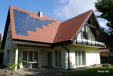 Chantier photovoltaïque chez un particulier à Mundolsheim.