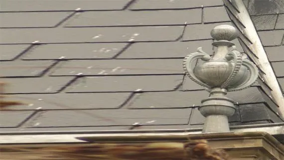 Un épi décoratif en zinc.